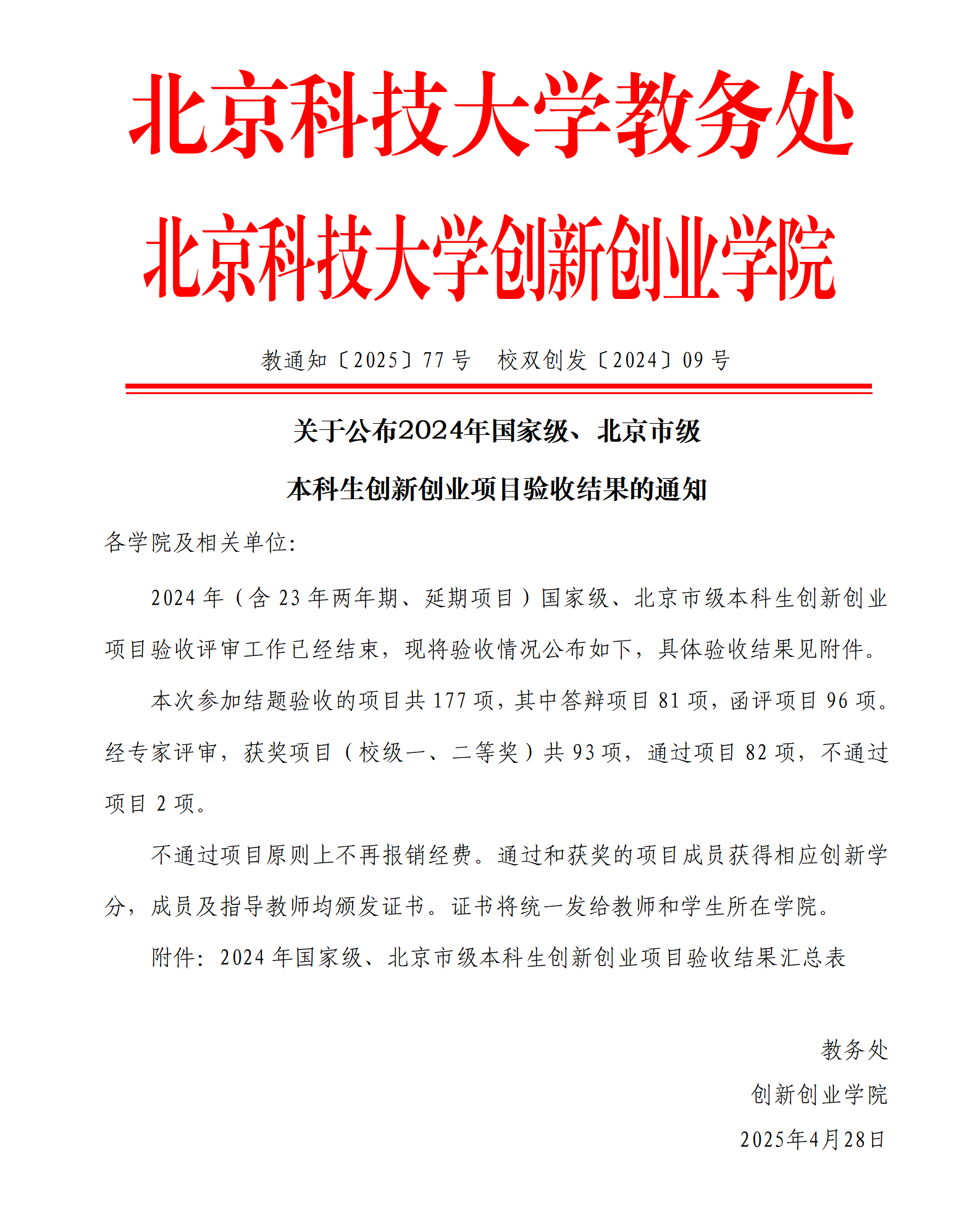 教通知〔2025〕77号 免费色情片发
〔2025〕03号-关于公布2024年国家级、北京市级本科生免费色情片
项目验收结果的通知_01.png